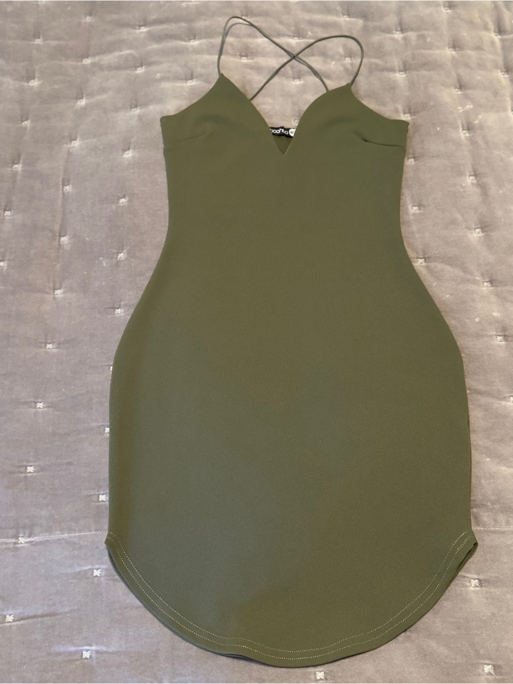 Olive Green Mini Dress